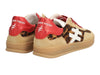 Another Trend A032 7902 - Leopard Red Low-Top Trainer back view