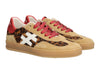 Another Trend A032 7902 - Leopard Red Low-Top Trainer upper view