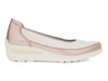 Ara 12-50664-08 Zurich – Off White & Gold Metallic Leather Loafer outer view