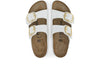 Birkenstock Arizona Big Buckle 1019818 Narrow in White Patent top view