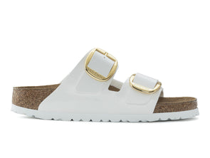 Birkenstock Arizona Big Buckle 1019818 Narrow in White Patent outer view