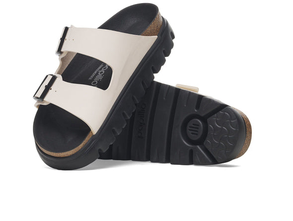 Birkenstock Arizona Papilio Chunky 1029119 - Eggshell Black sole view