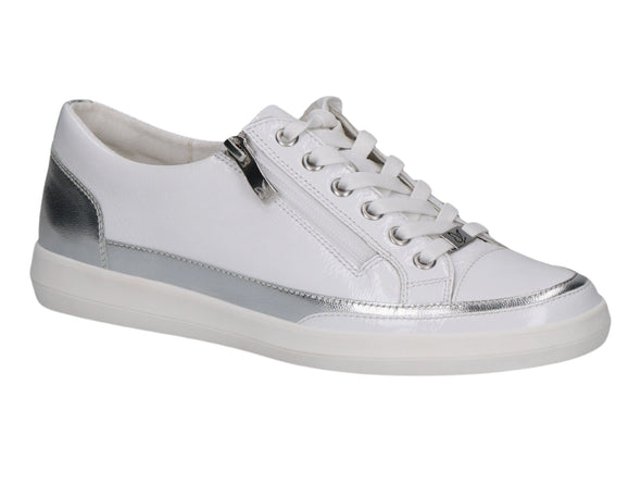 Caprice 9-23706-44 186 - White Silver upper view