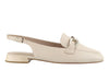 Caprice 9-29400-44 Cream Leather Slingpump, square toe, buckle detail and a 1.5 cm trapezoidal heel, outer 