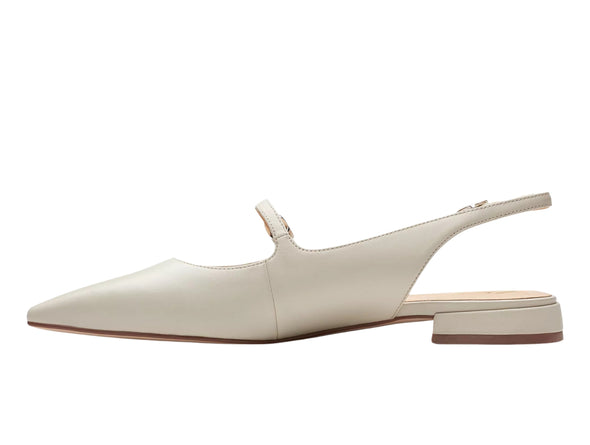 The Clarks Sensa 15 Shine Mary Jane pump in ivory  inner