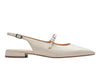 The Clarks Sensa 15 Shine Mary Jane pump in ivory outer