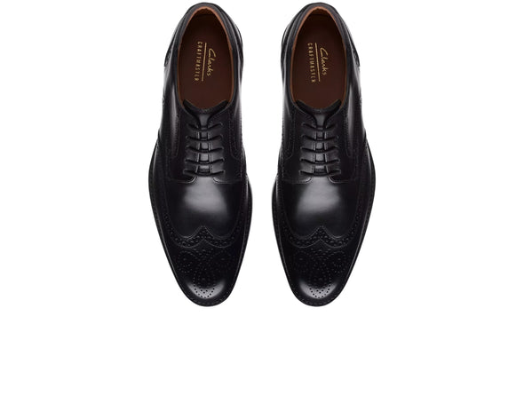 The Craft Arlo Limit Brogue - Black top view