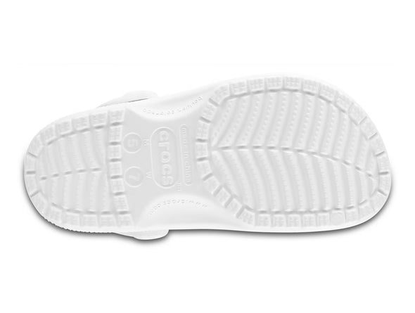 Crocs Classic Clog 10001-100 in White sole view