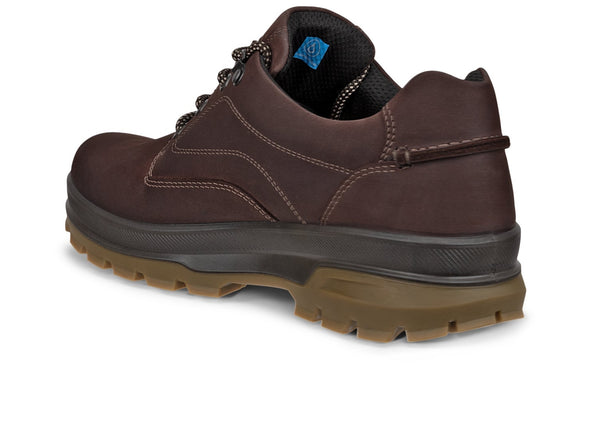 Men's Ecco Rugged Track Mocha Lace-Up Leather Shoes with durable construction and a comfortable fit in inner view