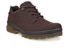 Men's Ecco Rugged Track Mocha Lace-Up Leather Shoes with durable construction and a comfortable fit in upper view