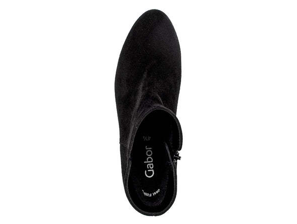 Gabor 55.680.17 Abbey in Black Suede top view