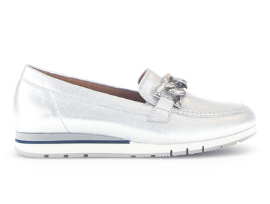 Gabor 62.415.80 Bea – Silver Slip-On Loafer outer view