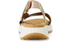 Gabor 64.582.62 Gifted Metallic Combi sandal with leather upper, open toe, Velcro closure and 4cm heel back
