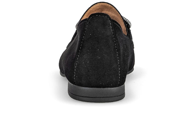 Gabor 65.210.17 Jackie Slip-on loafer in Black  back view