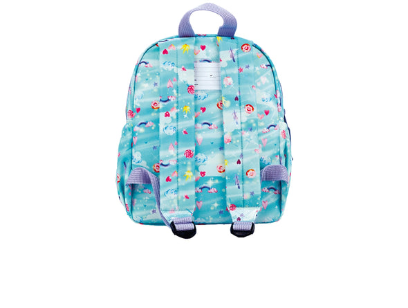 Ghuts Candy Land Pre School Backpack 02 in Blue Multi back view