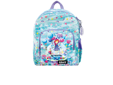Ghuts Prince Candy Land Backpack 02 in Blue Multi front view