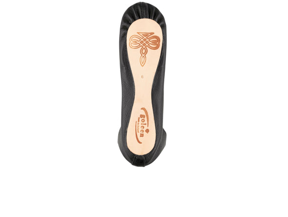 Goleen Irish Dancing Pump Loop - Black sole view