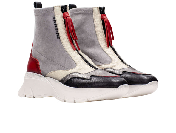 Hispanitas CHI243628 Helsinki in Grey Red Multi upper view