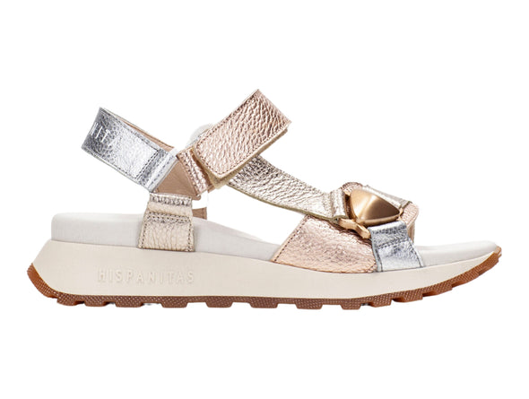 Hispanitas CHV253896 Maui – Modern Metallic Sports Sandal outer view