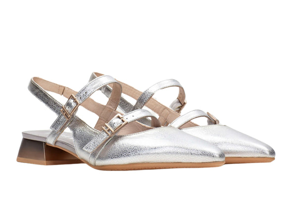 Hispanitas HV253922 Dali – Elegant Silver Slingback upper view