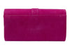 Lotus Aletta ULG085 – Bright Pink Suede Clutch Bag back view