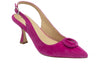 Lotus Delfina ULS459 Pink Suede Slingback Court Shoes upper view