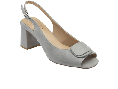 Lotus Josefa ULS544 Grey Suede Slingback Court Shoes upper view