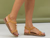 Lunar Portofino JLH502 Boho Glam Sandal in Camel model view