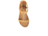 Lunar Portofino JLH502 Boho Glam Sandal in Camel top view