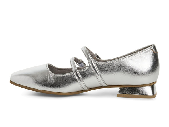 Marco Tozzi 2-22200-44 – Silver Leather Mary Jane inner view