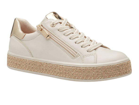 Marco Tozzi 2-23715-42 402 - Cream upper view