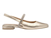 Marco Tozzi 2-89600-44 940 Gold Sling-Back Pumps with pointed toe, rhinestone strap, and a 2cm block heel, outer. Clarks Sensa 15 Shine - Champagne Interest