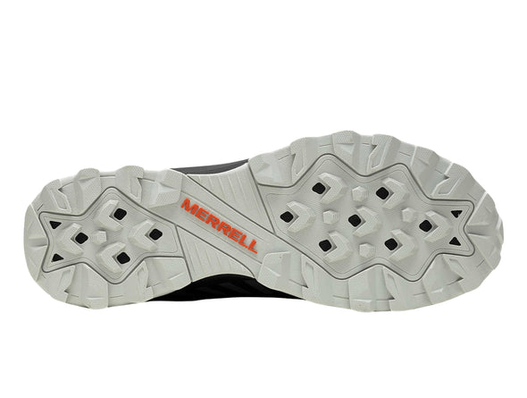 Merrell J036999 Speed Eco Waterproof sole view in Charcoal Tangerine