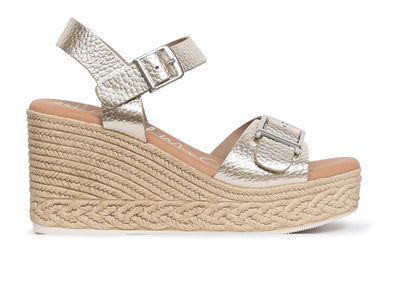 Oh My Sandals 5459 Minerva in Gold outer view