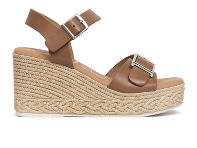 Oh My Sandals 5459 Minerva in Oak outer view