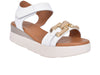 Oh! My Sandals 5419 in White upper  view