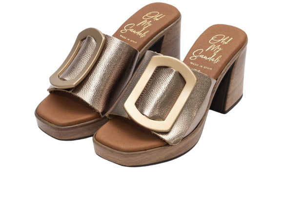 Oh! My Sandals Jana 5394 in Pewter upper  view