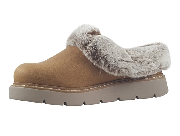 Skechers 114762 Bobs Keepsakes Lite - Cozy Blend - Chestnut inner view