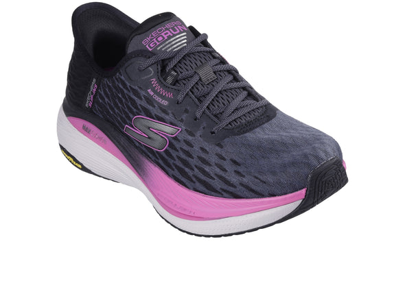 Skechers 128905 Slip-ins®: Max Cushioning® Propulsion - Vitality - Black Hot Pink upper view