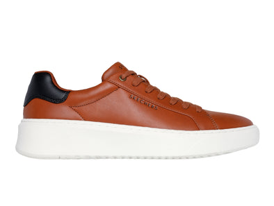 Skechers 183175 Court Break - Suit Sneaker in Cognac outer view