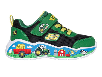 Skechers 407065N Barn Squad Buddies - Green Black outer view