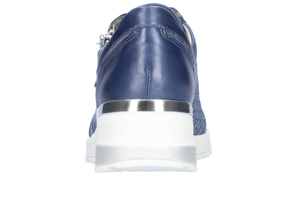 Waldläufer 939H01 800 206 – Navy Wedge Sneaker back view