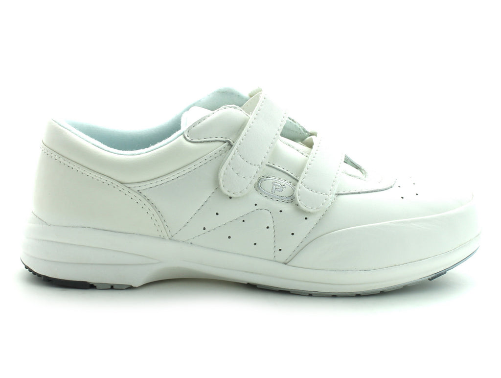 Propet W3845 Ladies Walking Shoes White Leather Walsh Brothers Shoes